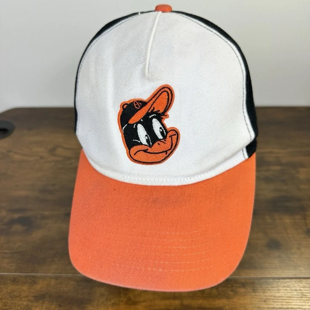 Baltimore Orioles Cartoon Bird Hat Dugout Club Retro 2000s‎ MLB Strapback Cap